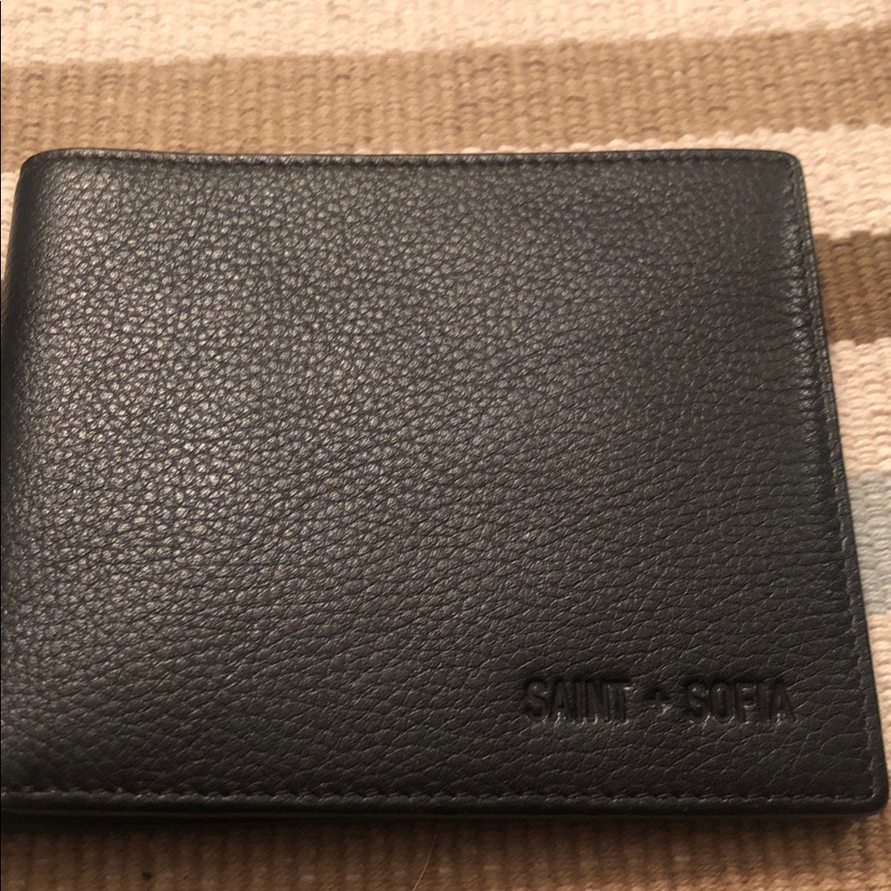 Saint + Sofia Black Leather Wallet - image 1